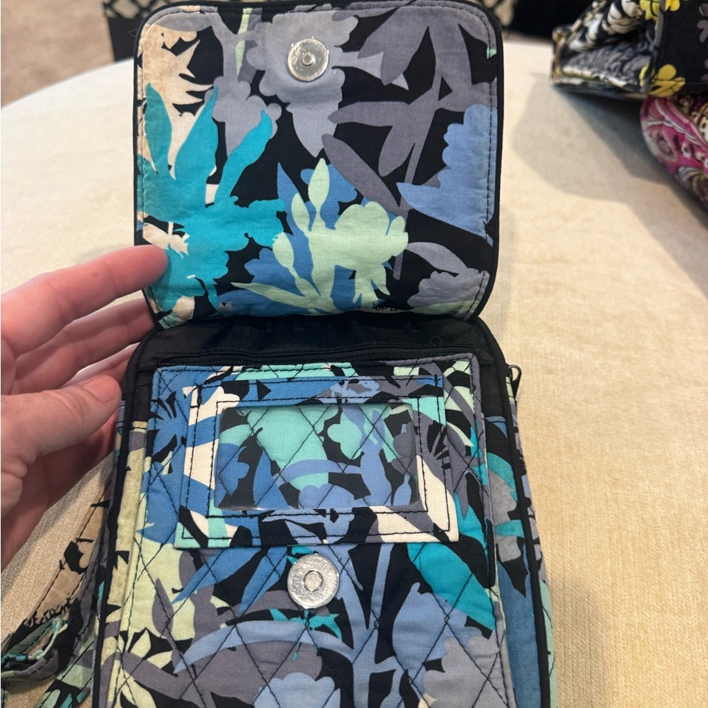 Vera Bradley Blue and Black Crossbody Bag